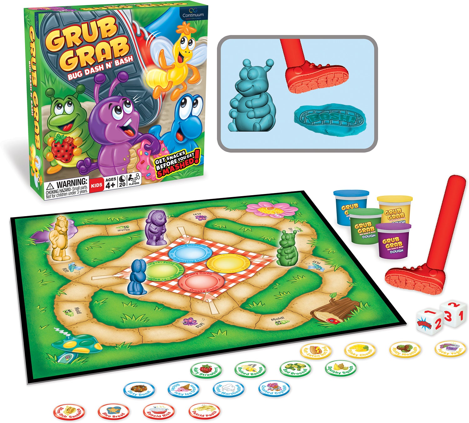 Grub Grab Bug Dash Kids Boardgame