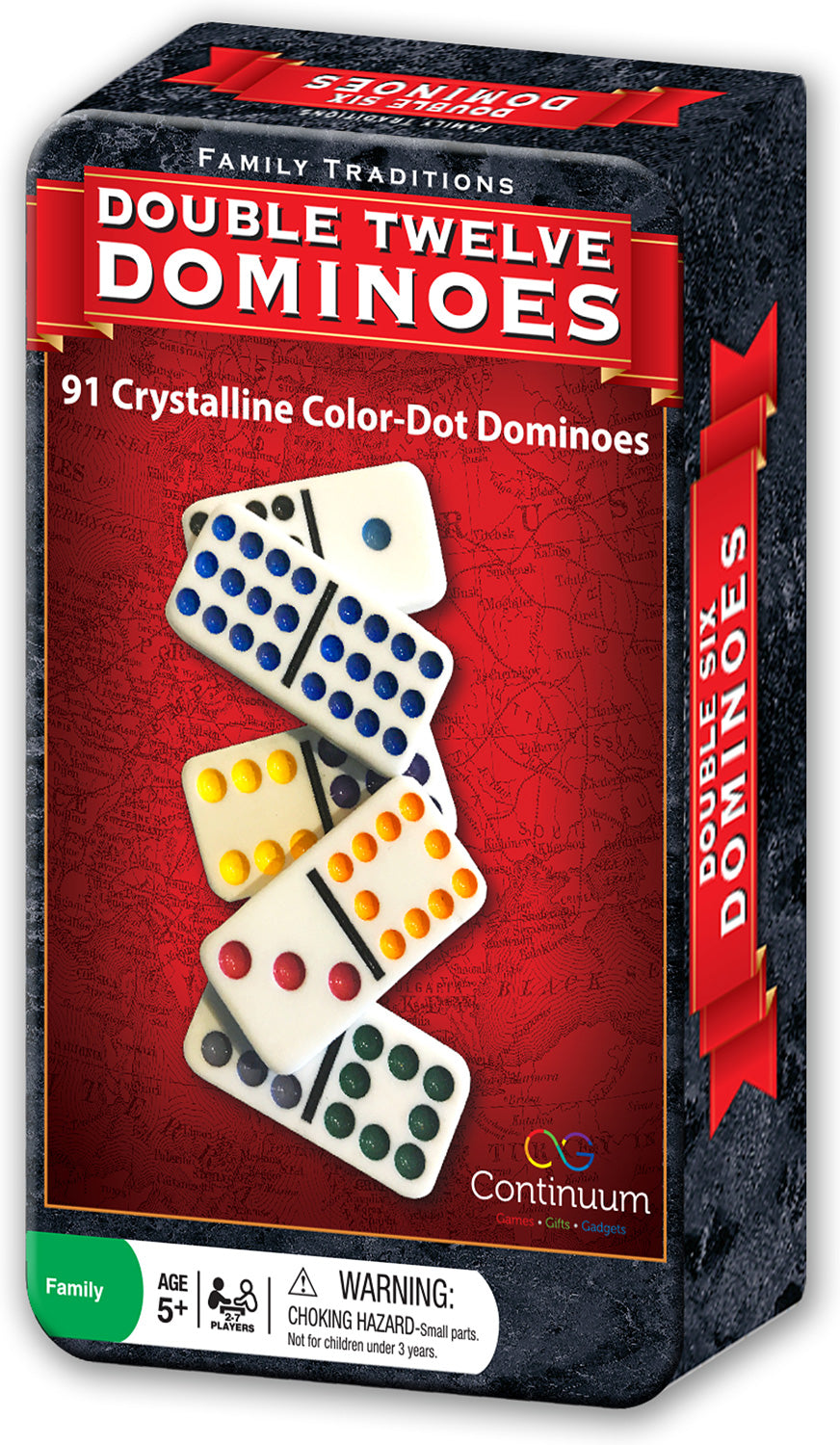 Family Traditions Double 12 Dominos tin – Continuum Games