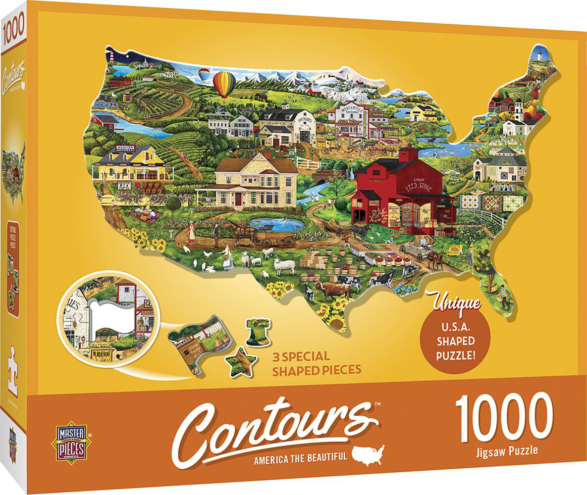 Contours United States - 1000 pieces