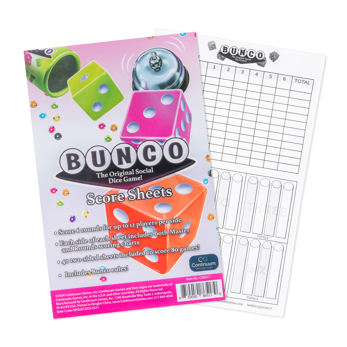 Bunco Scorepads