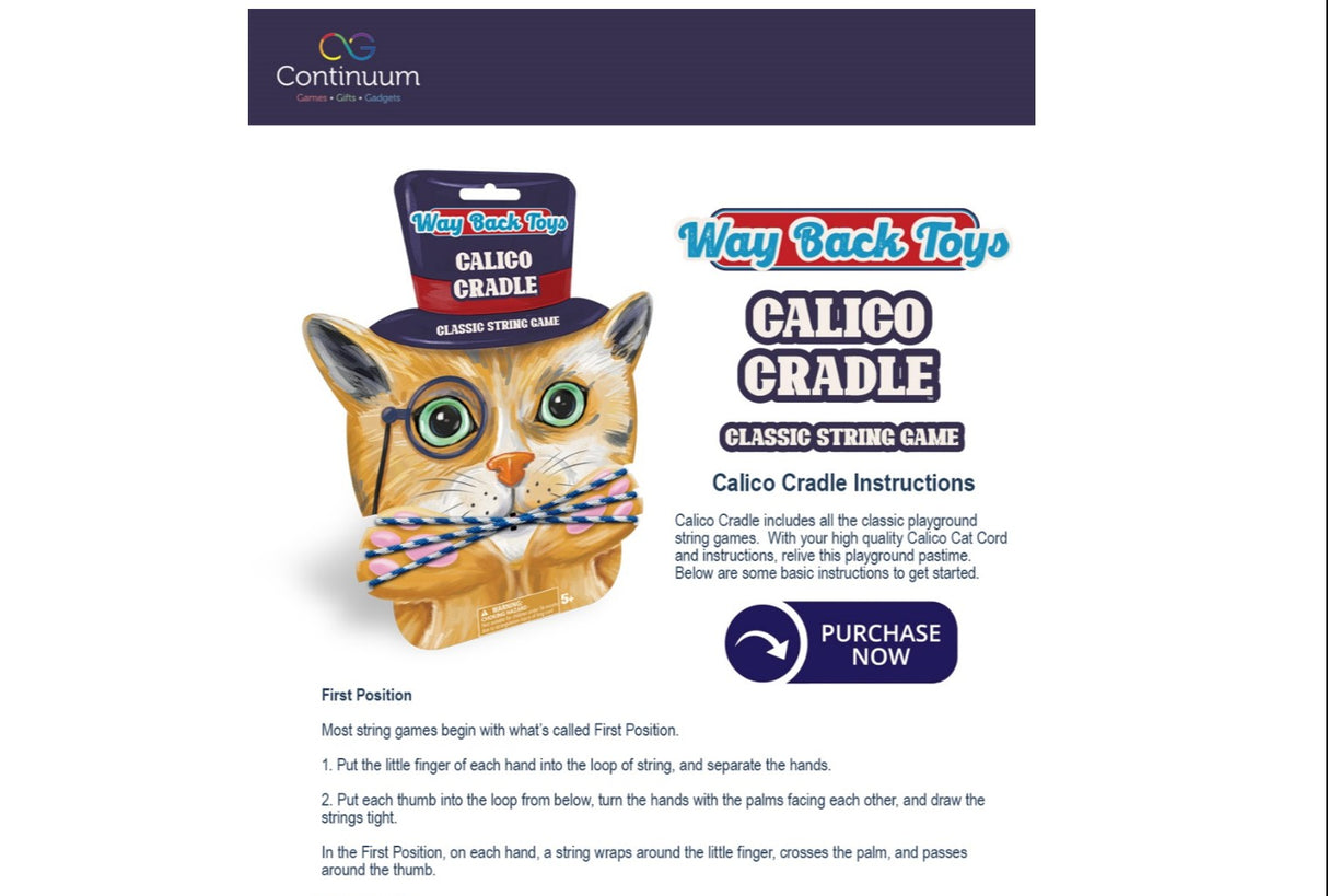Calico Cradle classic string game