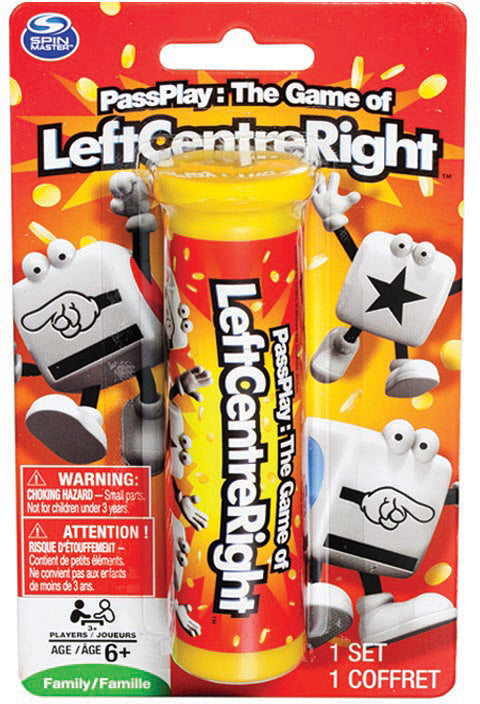 Left Center Right Dice Game - Tube Blister