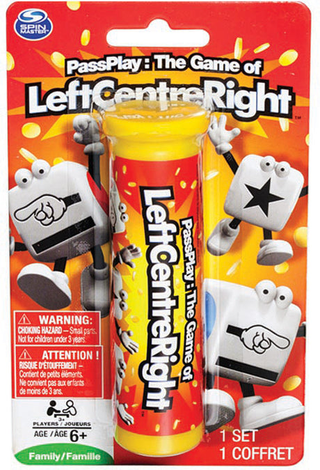 Left Center Right Dice Game - Tube Blister