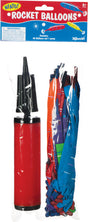 40PC ROCKET BALLOON W/ PUMP