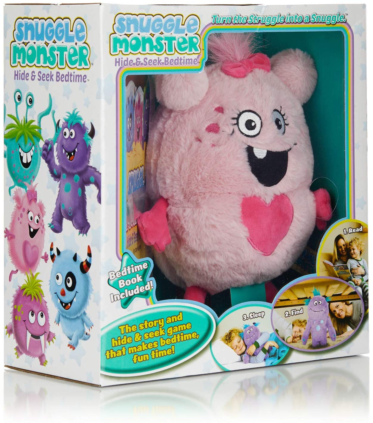 Snuggle Monster Hide & Seek Bedtime - Pink Monster – Continuum Games Snuggle Monster Hide & Seek Bedtime - Pink Monster – Continuum Games