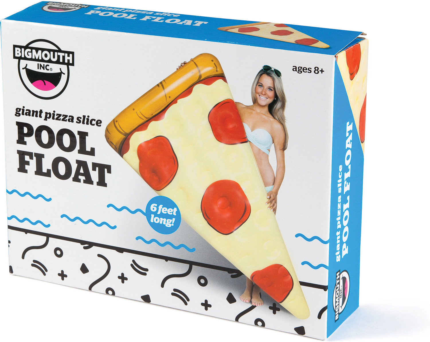 giant pizza float