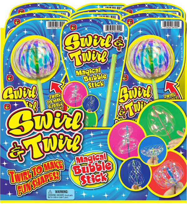 Stir & Twirl MAGIC BUBBLE Stick PDQ 24
